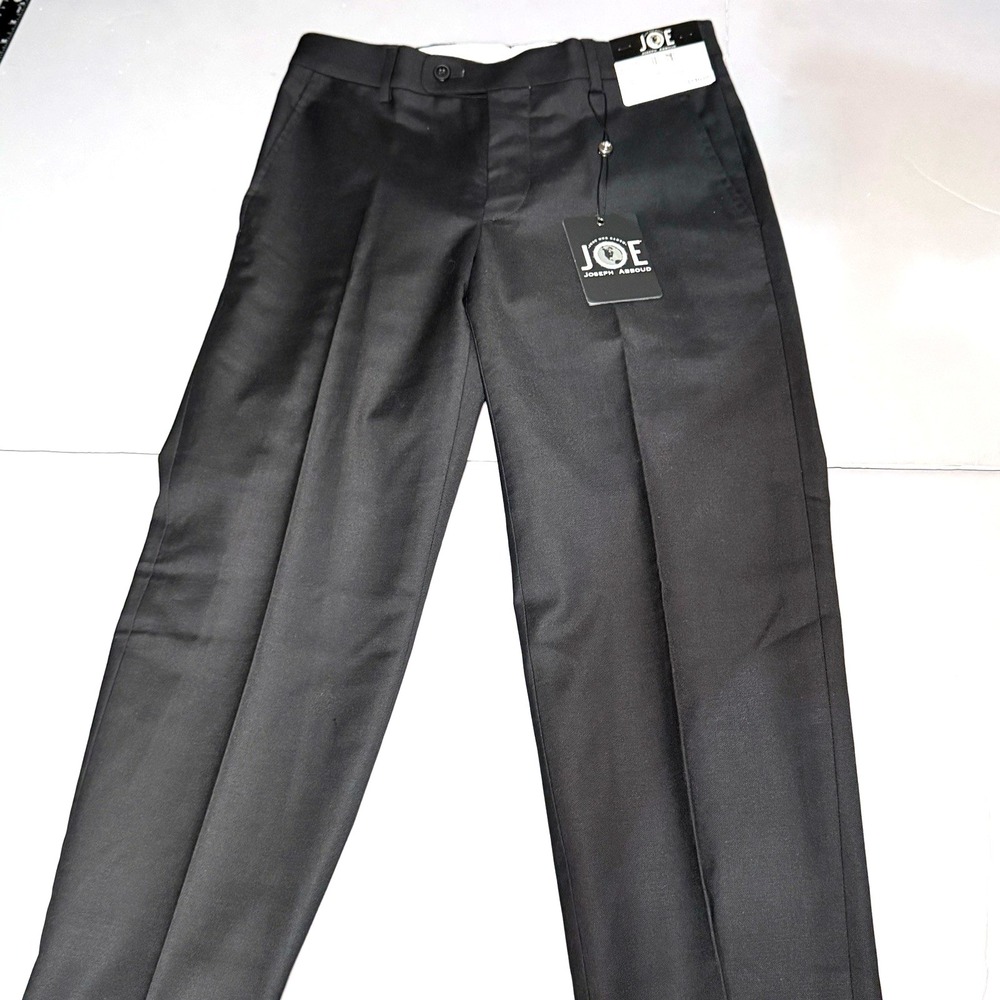 JOE Joseph Abboud Dress Pants 29 34 Black Wool Blend Slim Fit Stretch New